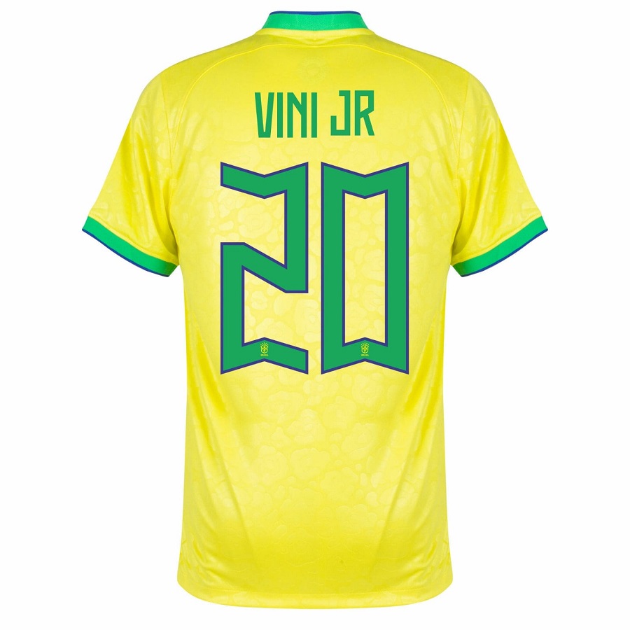 VINI JR 2022 WORLD CUP BRAZIL Replica HOME KIDS JERSEY