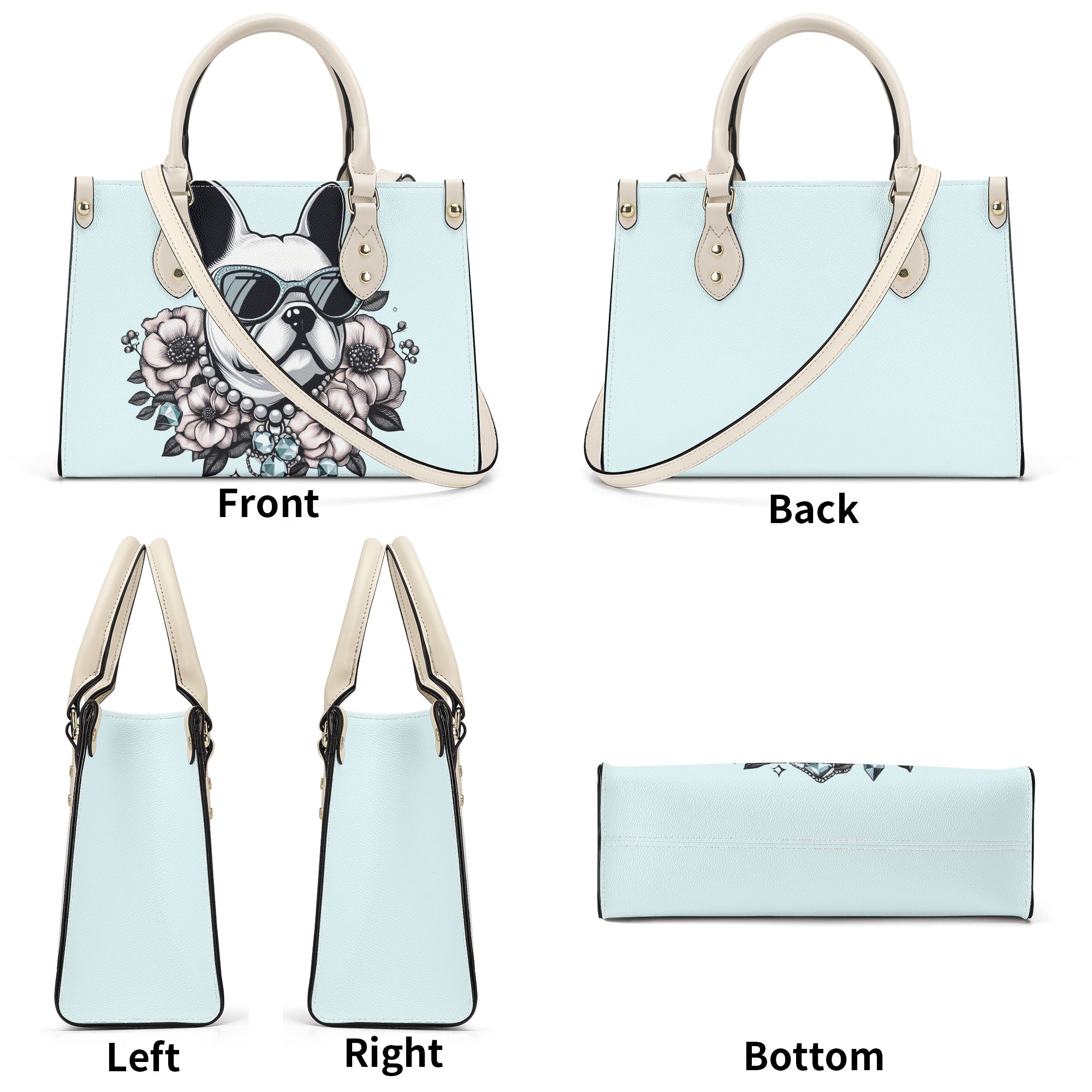 French Bulldog Lover Hazel Luxury Women Handbag Stylish Daily Item