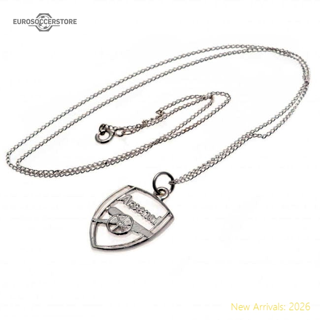 Arsenal FC Sterling Silver Pendant & Chain CR