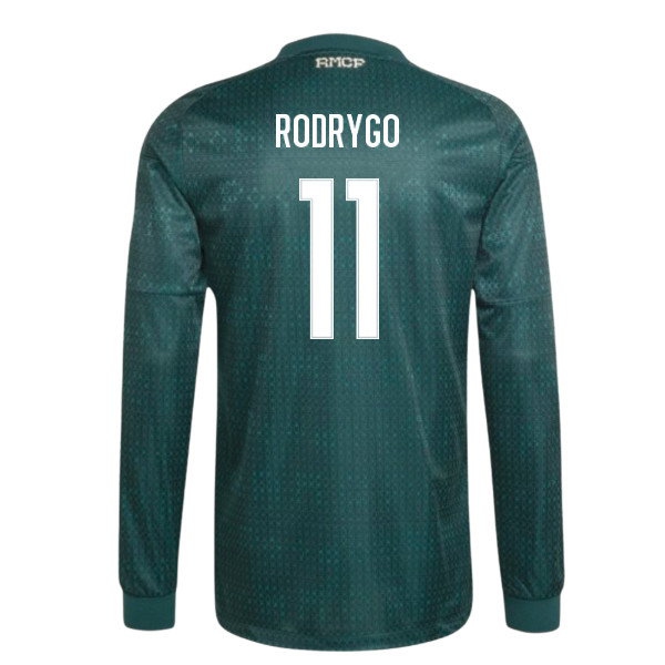 2026-2027 Real Madrid Authentic Long Sleeve Away Shirt (Rodrygo 11)