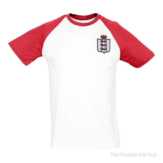 England National Team Embroidered Contrast Tee (White)