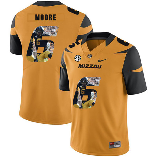 Men's None Gold 2024 home jersey None #6 college football Jersey