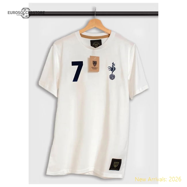 The Cockerel 7 White Home Retro Football T-shirt - Match Day Jersey