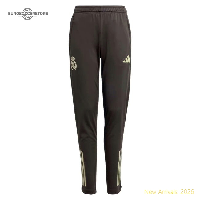 High-quality 2025-2026 Real Madrid Training Track Pants (utility Grey)