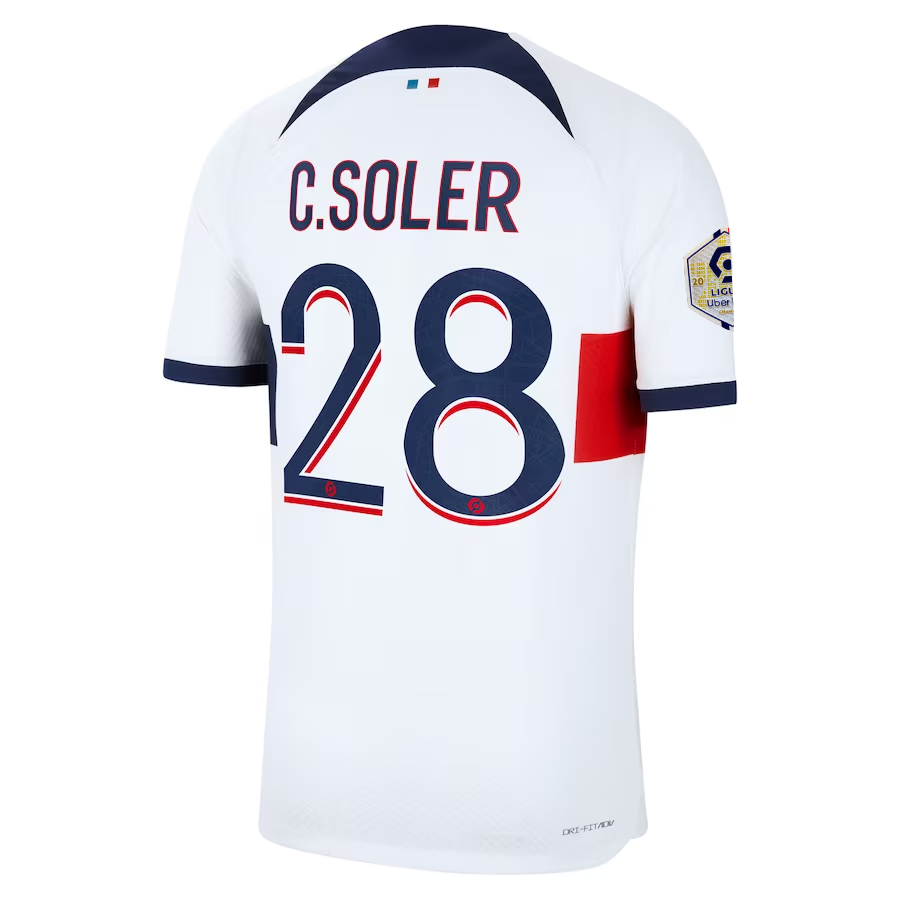 Paris Saint‑Germain FC Soler 2023-2024 Lig Away Jersey – Authentic Shirt