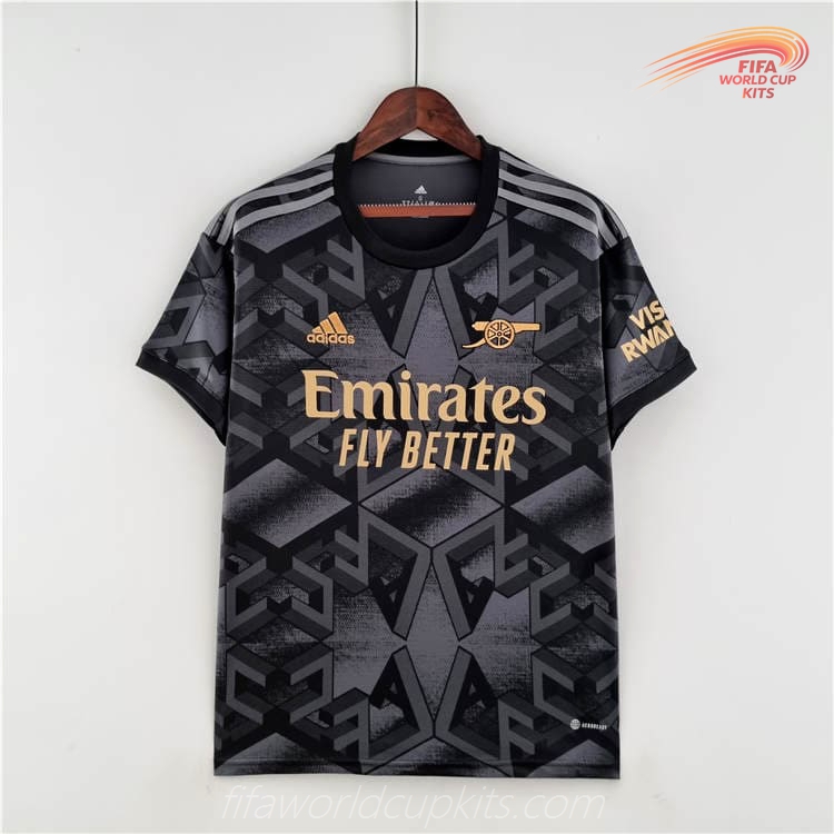 Arsenal 22-23 Away Black Football Kit