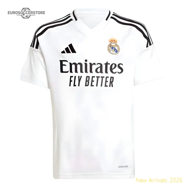 Match-Day Official 2024-2025 Real Madrid Home Shirt (Kids)
