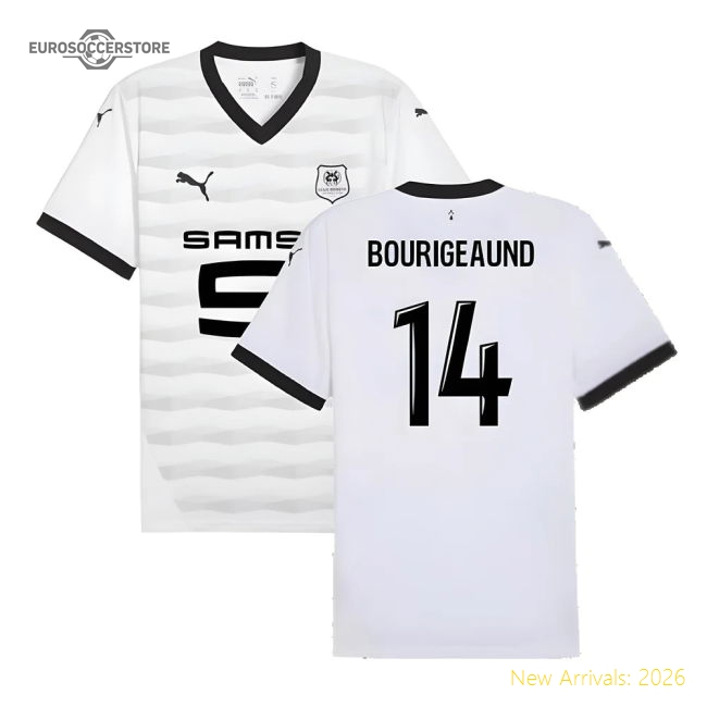 Authentic 2024-2025 Stade Rennais Away Shirt (Bourigeaund 14)