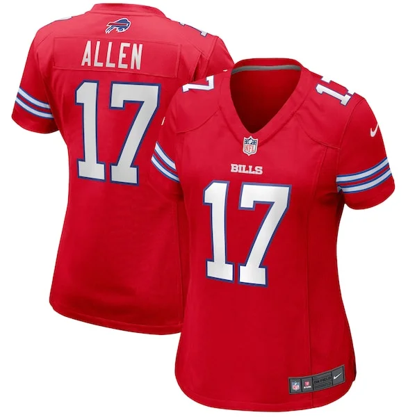 None Josh Allen Game Jersey - Red | NFL Player Jersey | NFL Football