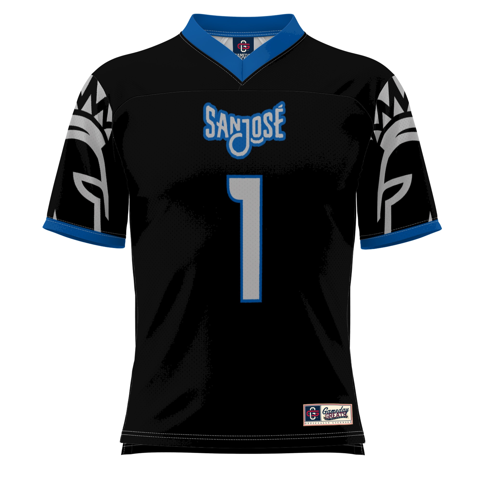 #1 San Jose State Spartans GameDay Greats Youth Football Jersey - Black