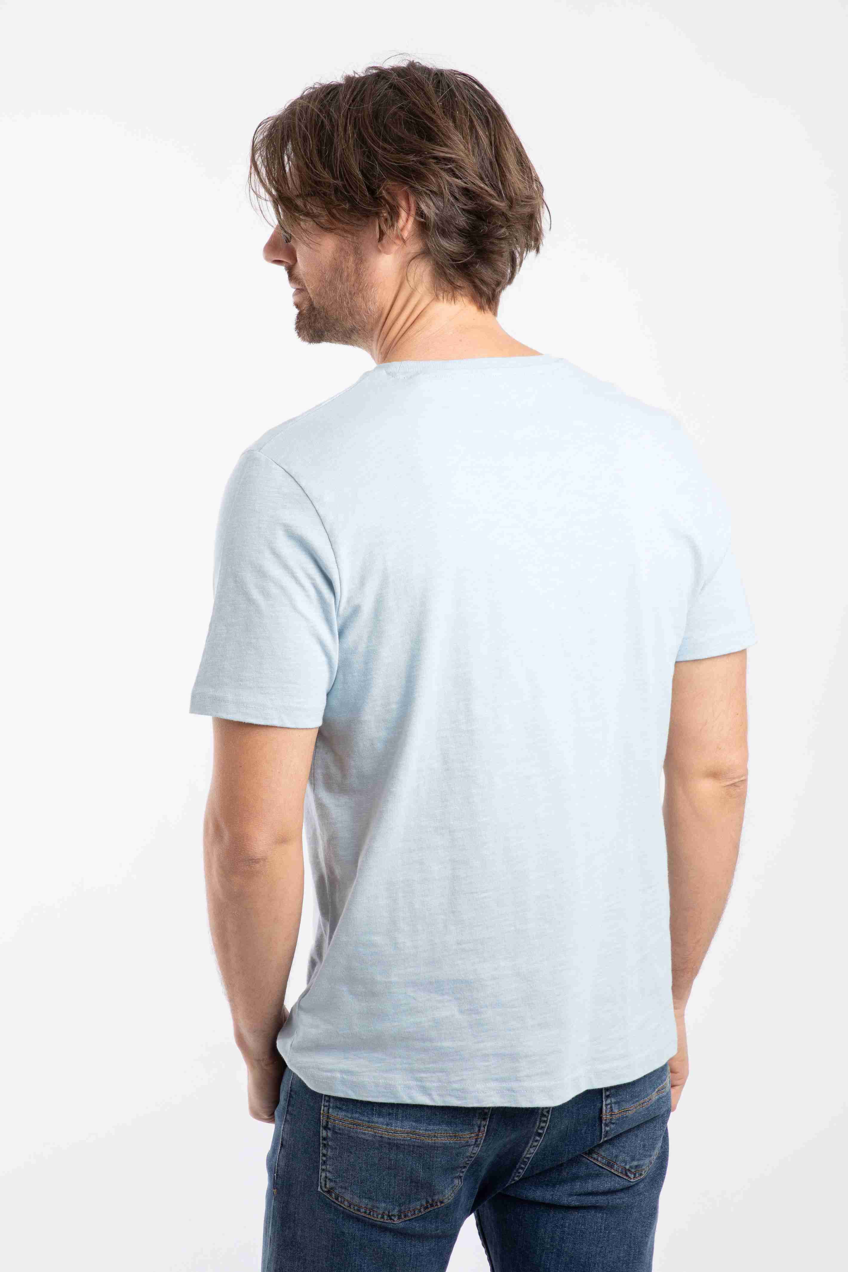 Fished Branded T-Shirt Powder Blue