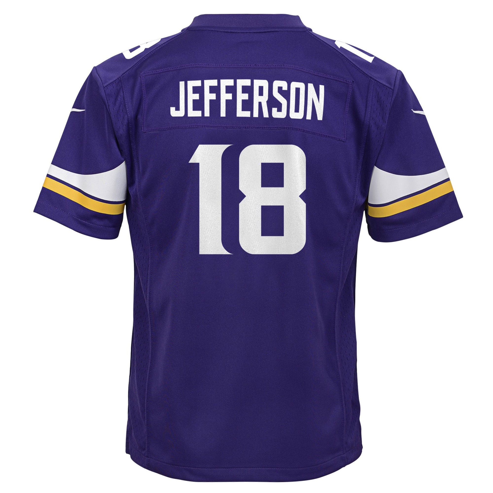[JED] Justin Jefferson #18 Minnesota Vikings Youth Game Jersey - Purple