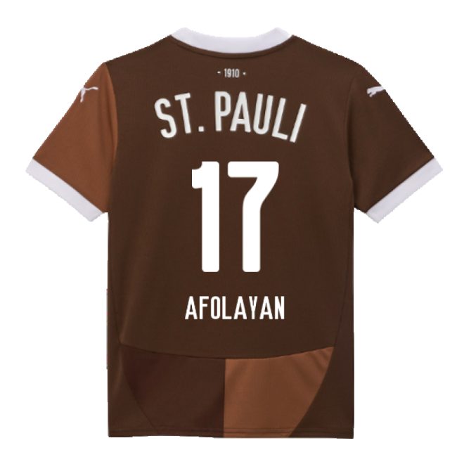 Superior Craftsmanship Football St Pauli Home Shirt Kids Afolayan ...