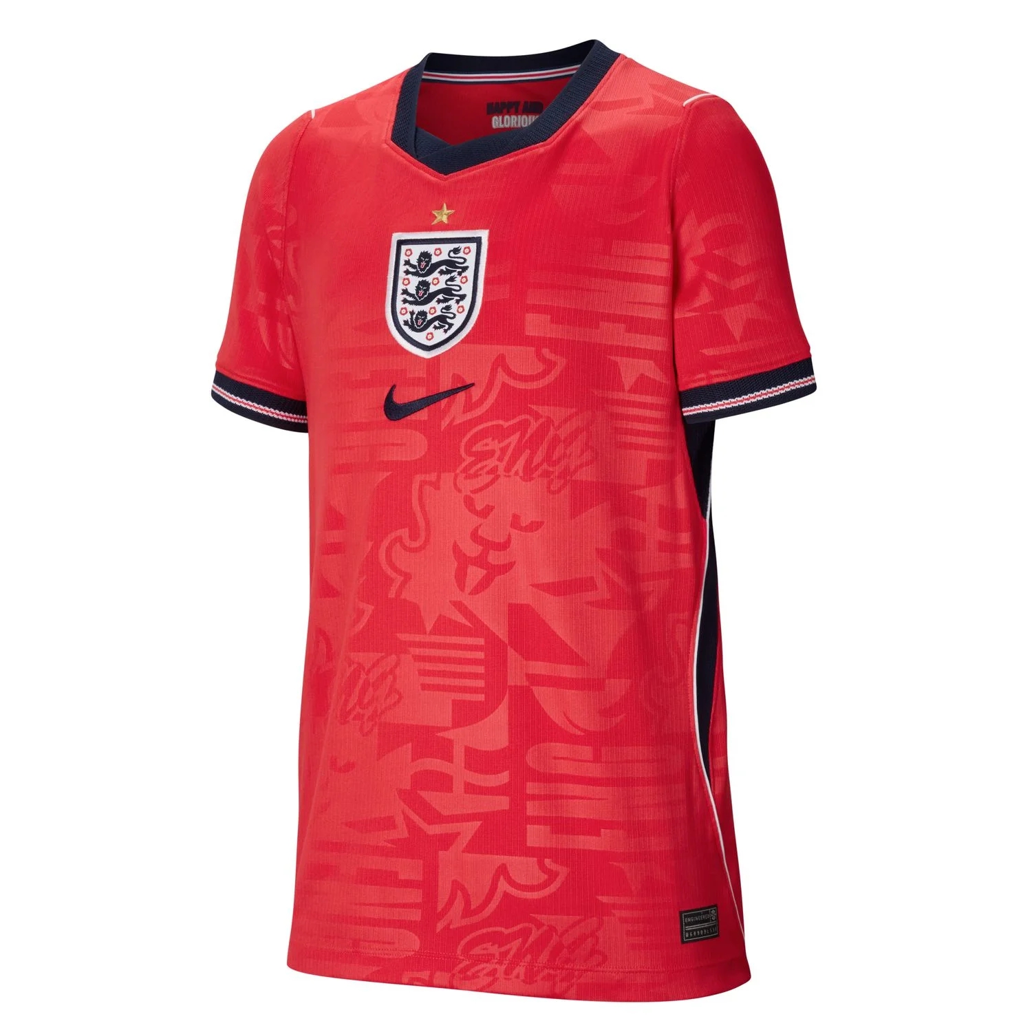 England 2026 Away Youth Jersey - Kids Speed Red Edition Kit