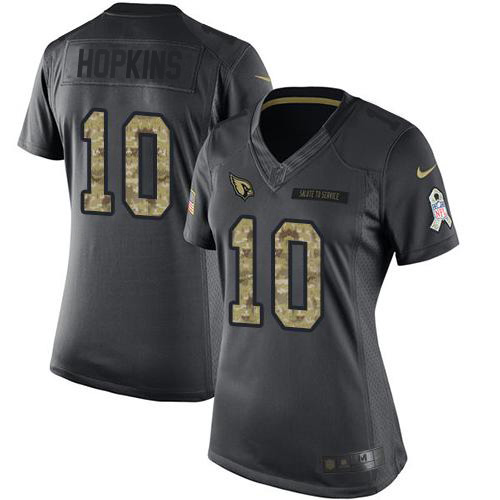 Official NFL A C Cardinals #10 DeAndre Hopkins Black Limited Jersey