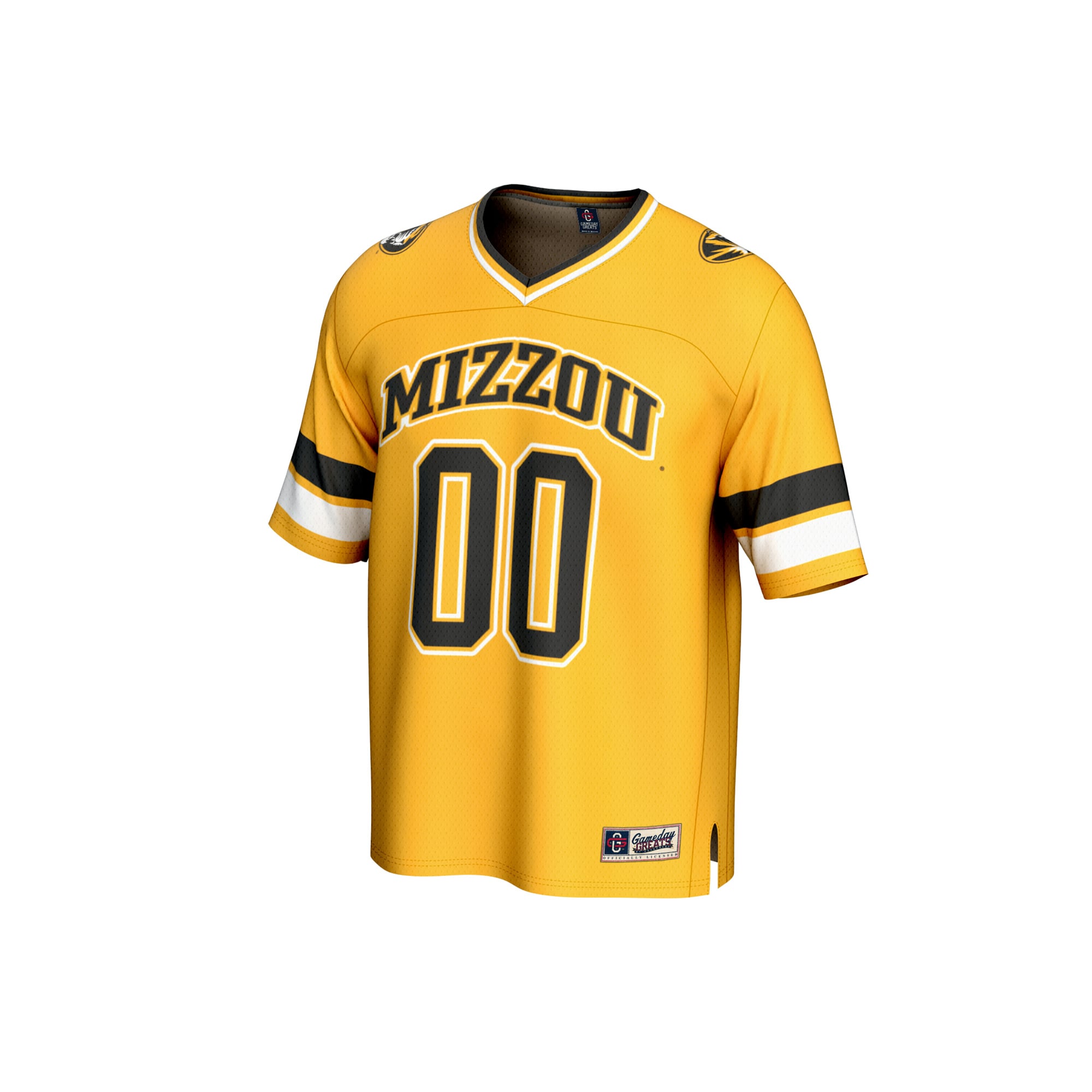 Missouri Tigers GameDay Greats Unisex NIL Pick-A-Player Football Fashion Jersey - Gold