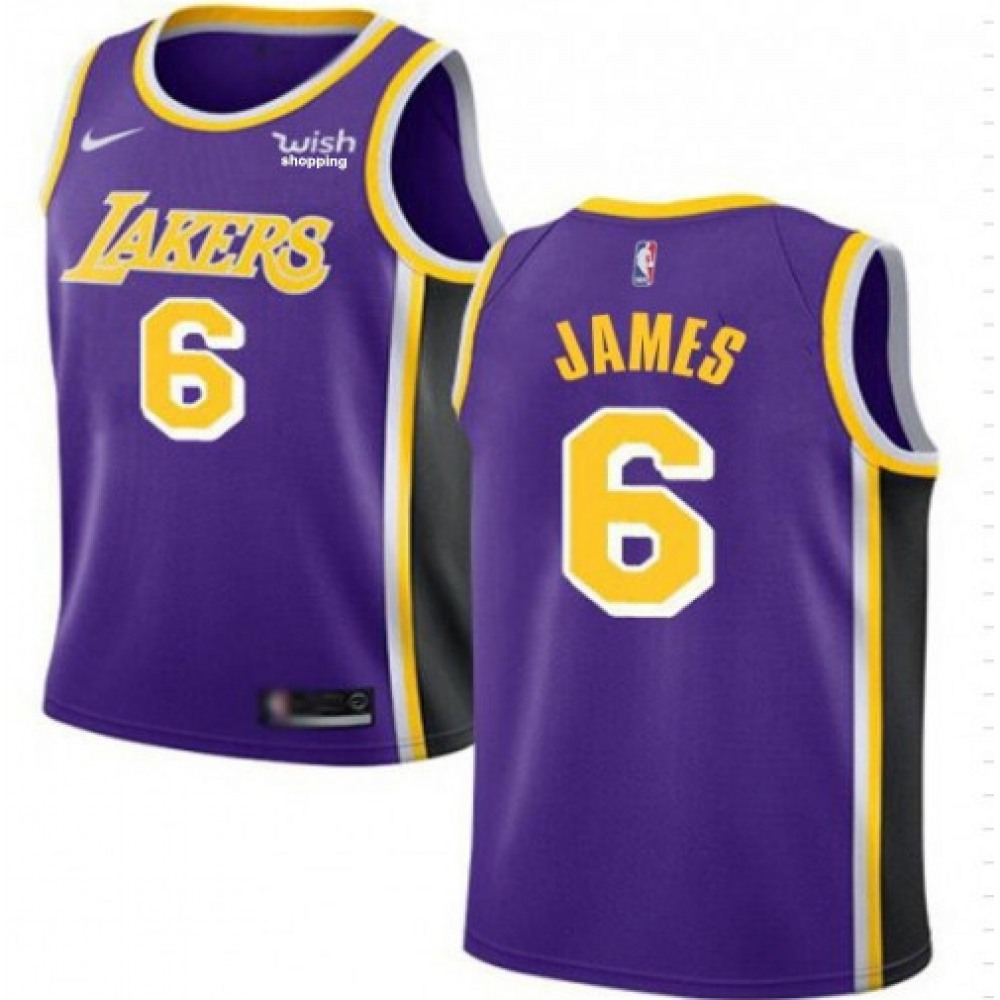 Pro Grade Los Angeles Lakers LeBron James6 Purple Jersey - Game Day Essential