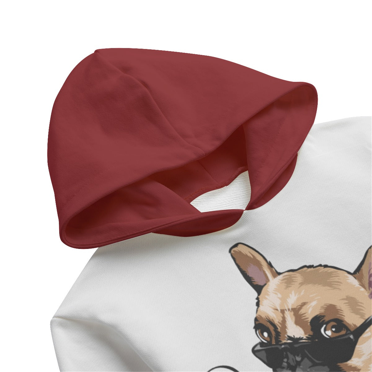 French Bulldog Daisy All Over Print Kid's Pullover Hoodie Durable Dog Item