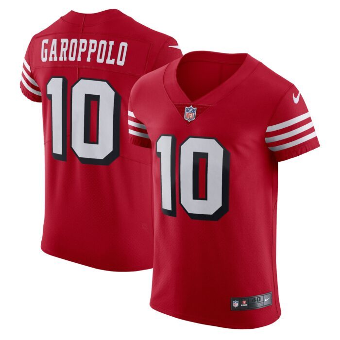 Men's San Francisco 49ers Jimmy Garoppolo Nike Scarlet Alt...