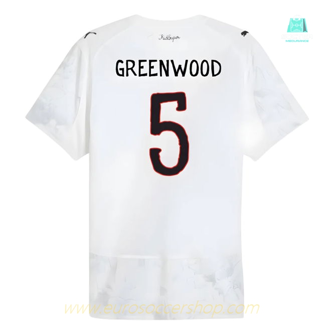 2025-2026 KIDSUPER x Manchester City CWC Authentic Shirt (White) (Greenwood 5)