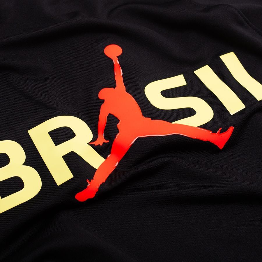 Brazil X Jordan Training Shirt Dri-FIT Strike Drill World Cup 2026 - Black/Yellow