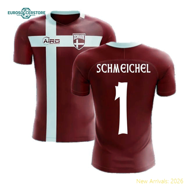 2025-2026 Denmark Flag Concept Football Shirt (Schmeichel 1) - Kids