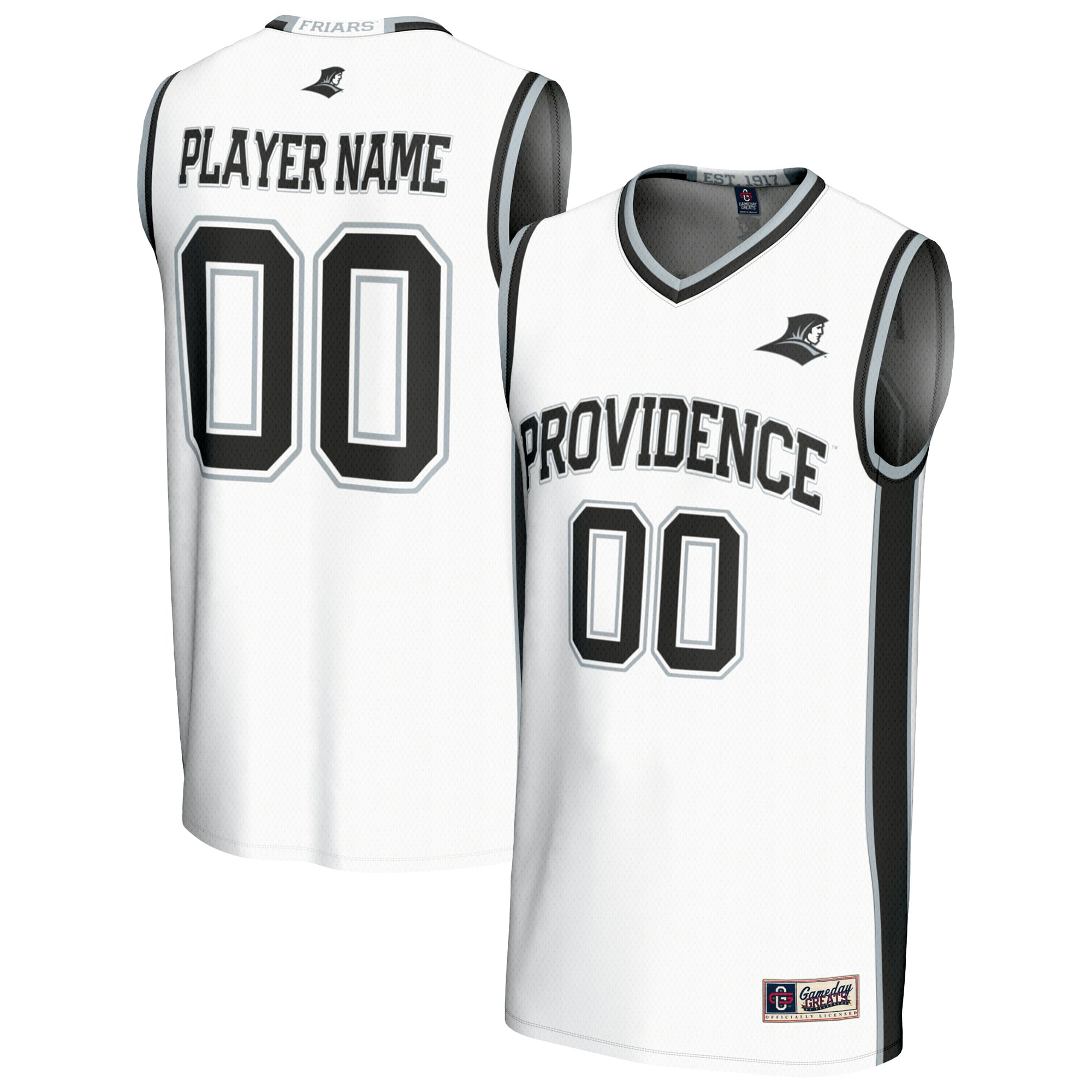 [NJP] Women's Providence Friars GameDay Greats Lightweight Collegiate Men's Basketball NIL Pick-A-Player Fashion Jersey - White
