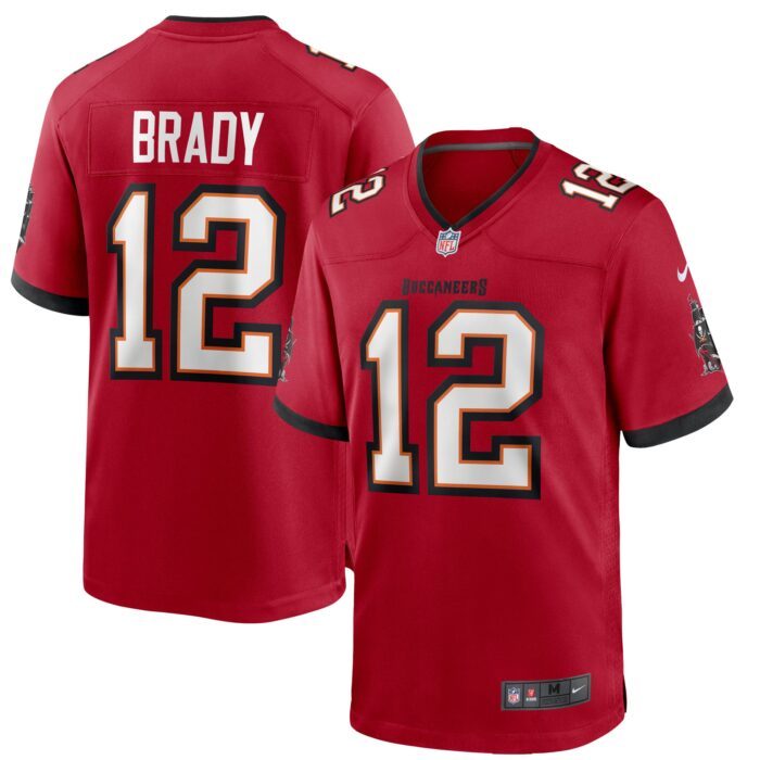 None Men's TB Buccaneers Bold Top-Grade Jersey Football Apparel