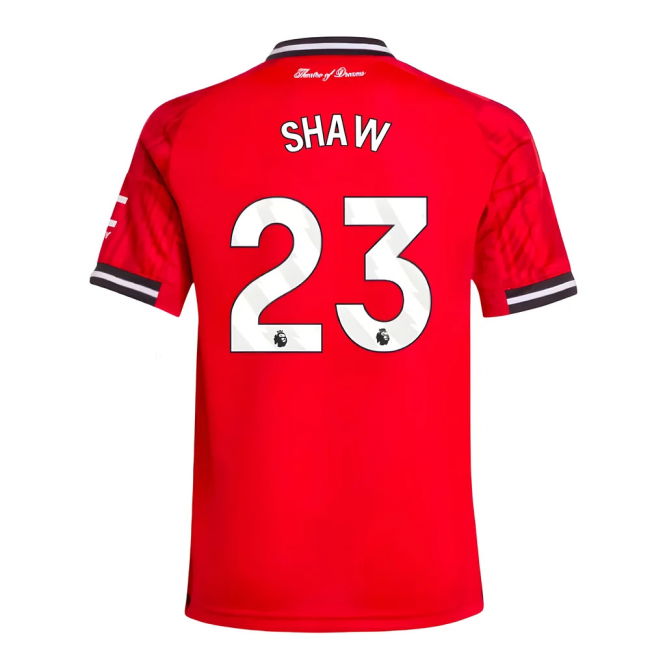 2025-2026 Man Utd Home Jersey (Kids) (Shaw 23)