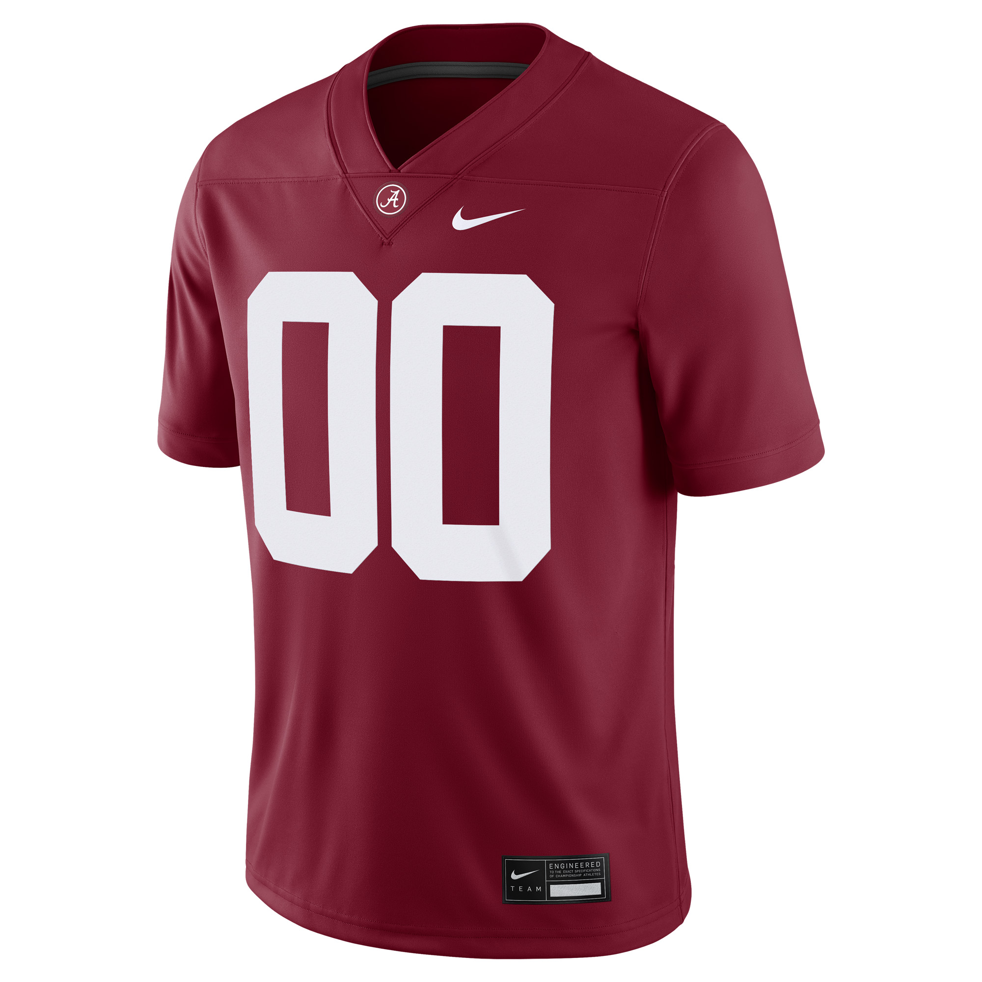 [NJP] Alabama Crimson Tide Custom Football Game Jersey - Crimson