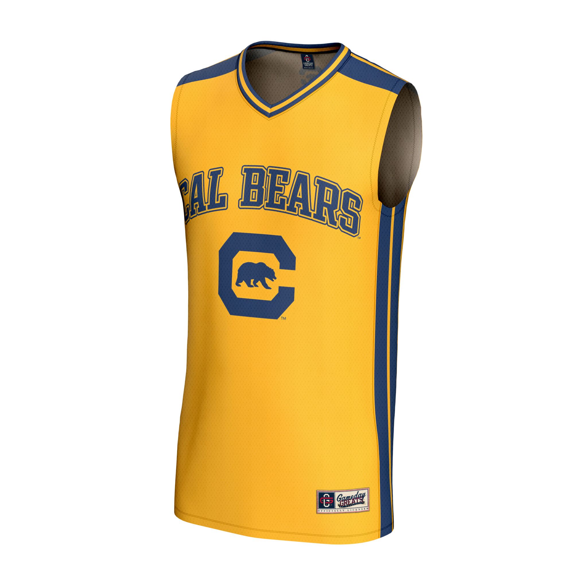 [DDG] Cal Bears GameDay Greats Youth Lightweight Collegiate Basketball Fashion Jersey - Gold