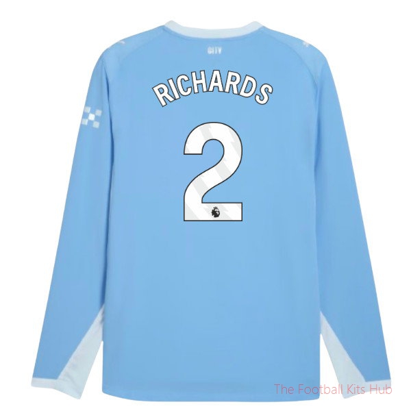 Club Man City 2026-2027 Long Sleeve Home Shirt (Richards 2)