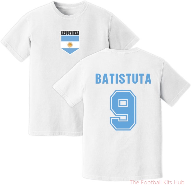 Men Batistuta Argentina Training Jersey (White)