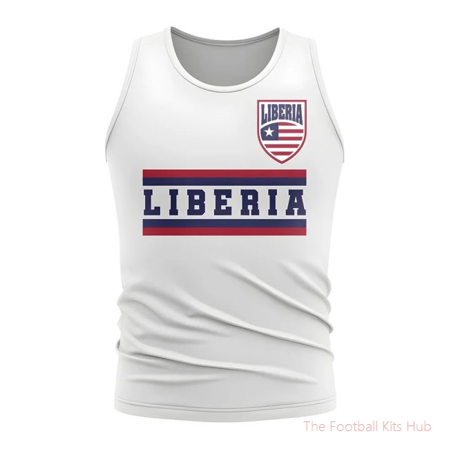 Liberia Core Football Country Sleeveless Tee (White)