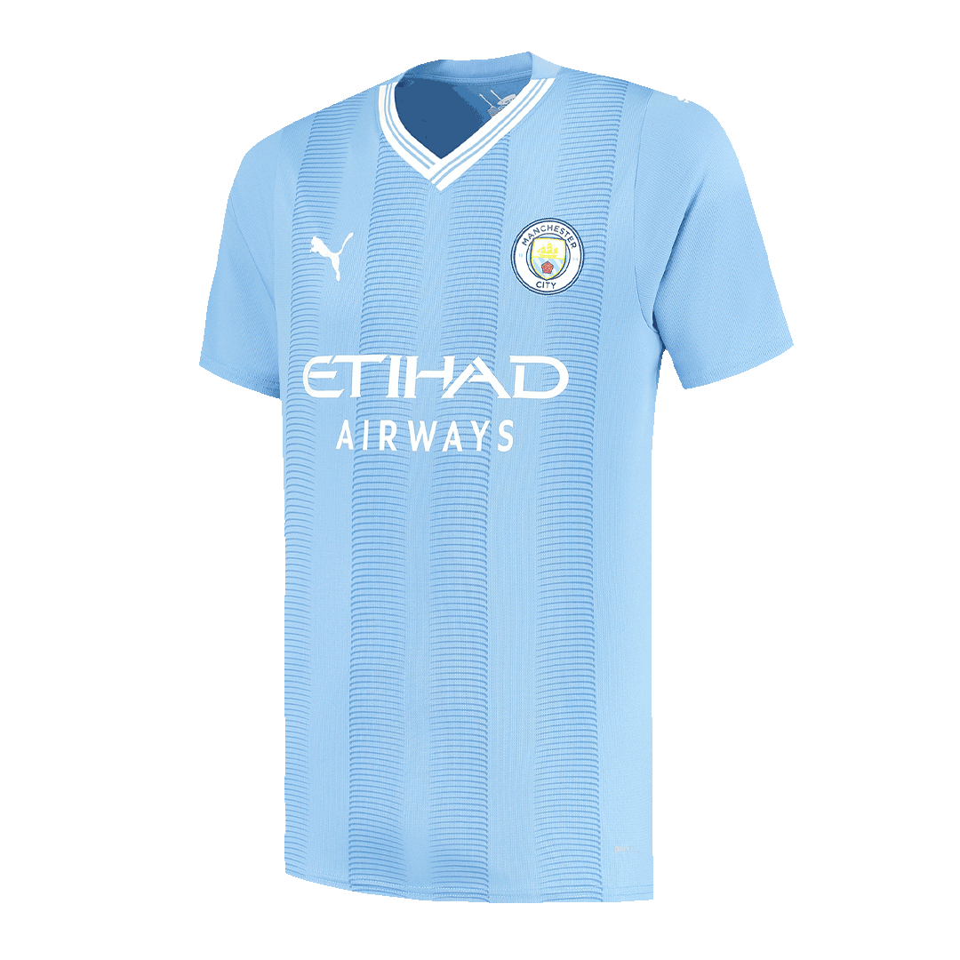 Manchester City Home  Soccer Jersey 2023/24 Authentic Kit