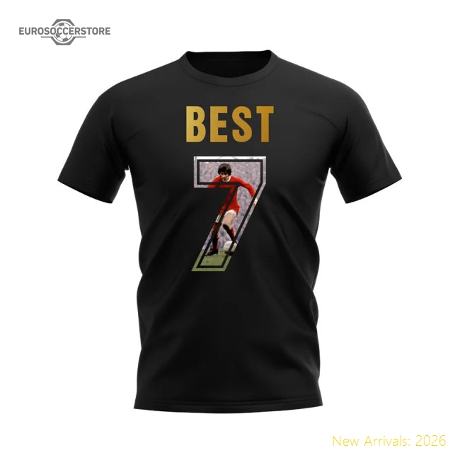 George Manchester Best Name And Number United T-Shirt (Black)