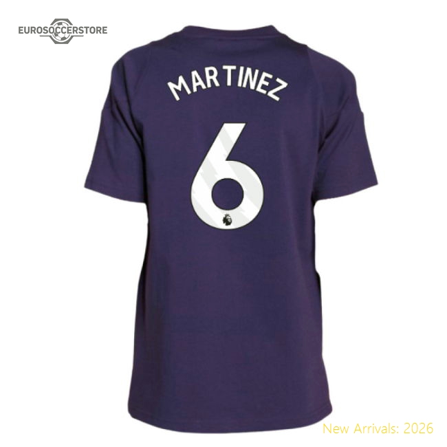 2025-2026 Man Utd Training Tee (Aurora Plum) - Kids (Martinez 6)