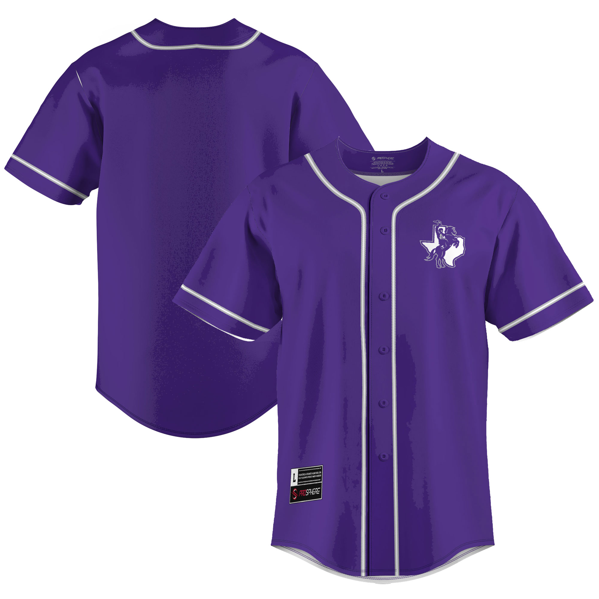 [NJP] Women's Tarleton State Texans GameDay Greats Lightweight Baseball Jersey - Purple