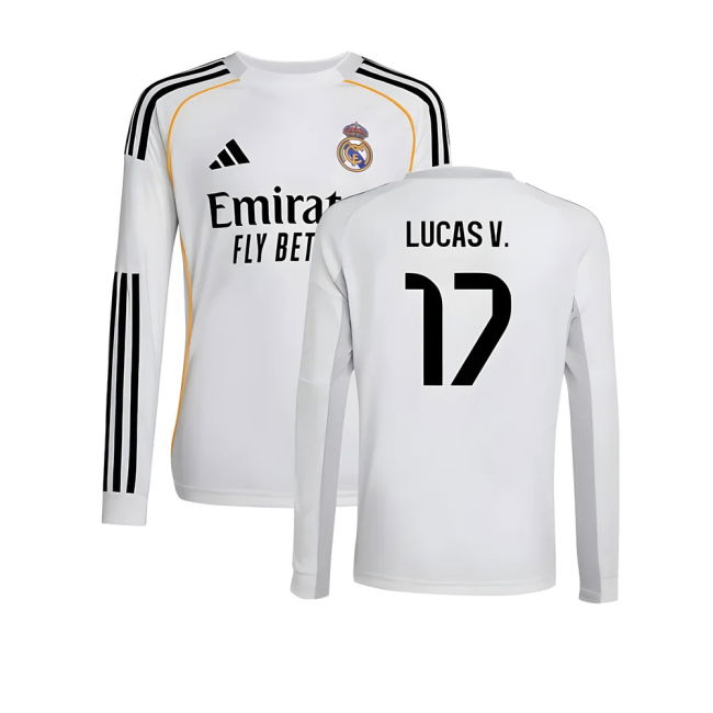 Official 2025-2026 Real Madrid Home With Vintage Design