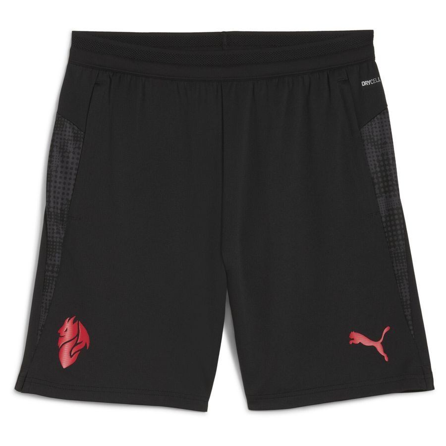 Milan Training Shorts - PUMA Black/For All Time Red