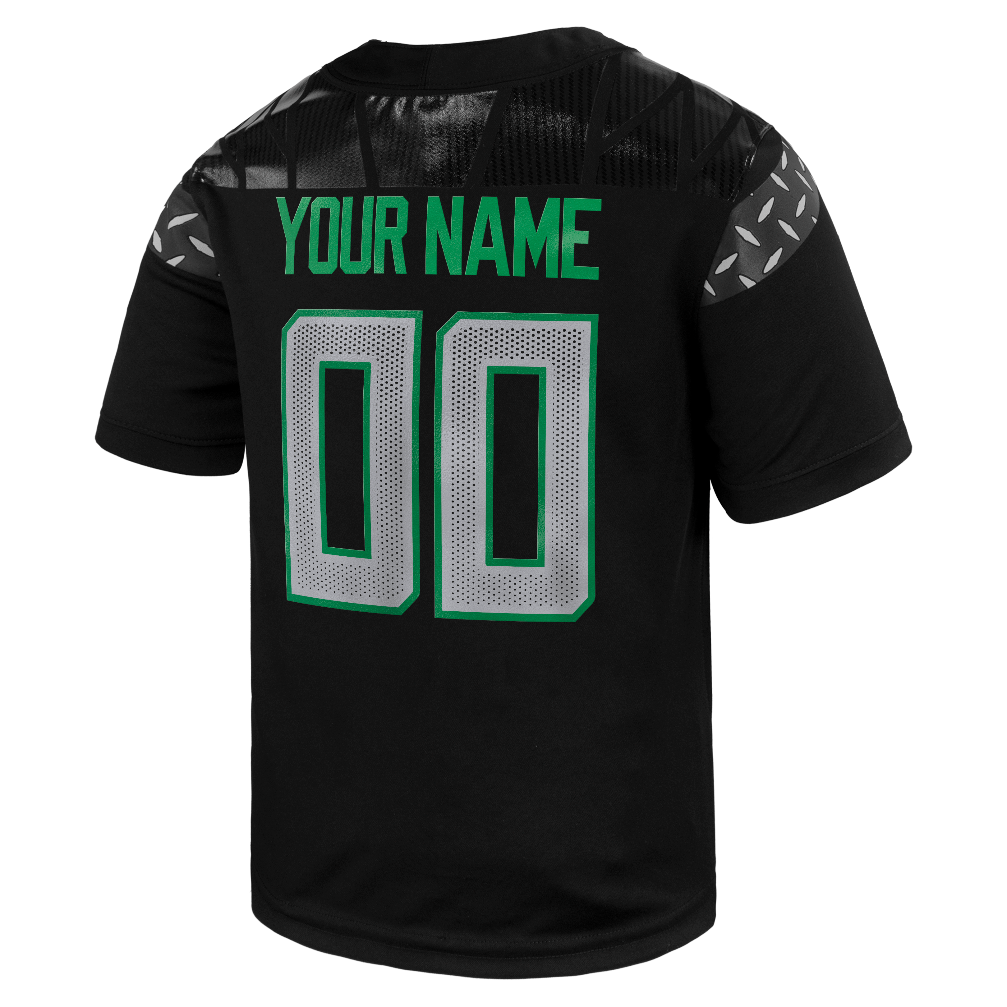 Oregon Ducks Nike Youth Replica Custom Football Jersey - Black