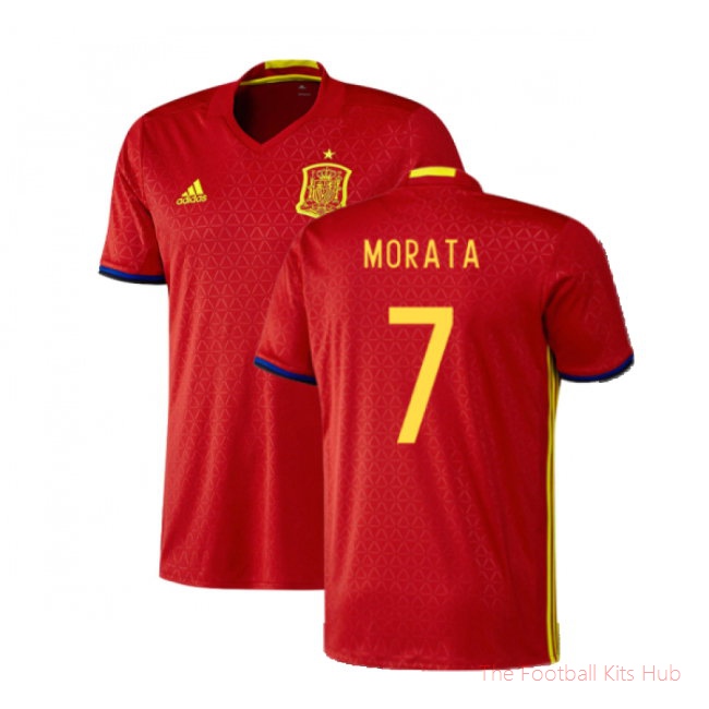 Spain 2016-17 Home Shirt (XS) (Excellent) (Morata 7)