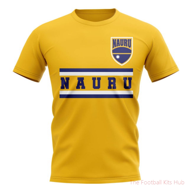 Nauru Core Football Country T-Shirt (Yellow)