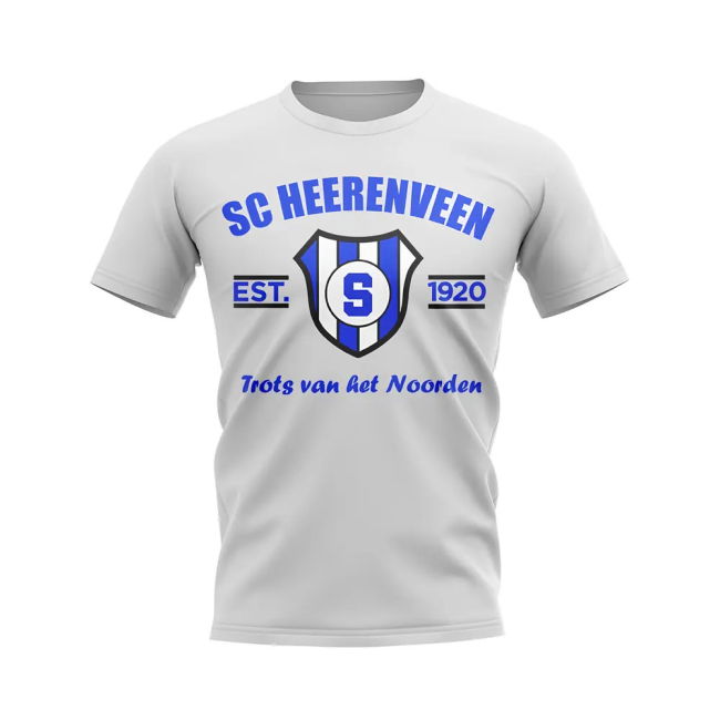 Premium 2025-2026 Heerenveen T-shirt White With Collector's Item