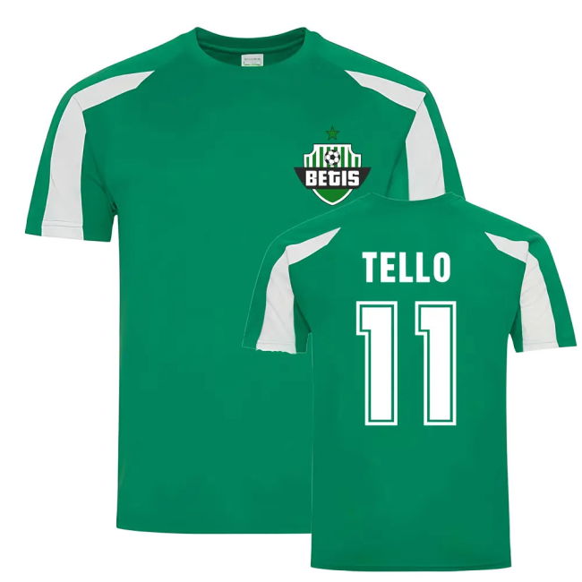 Football Shirt (Green) Moisture Wicking Stretch Fabric Stitching
