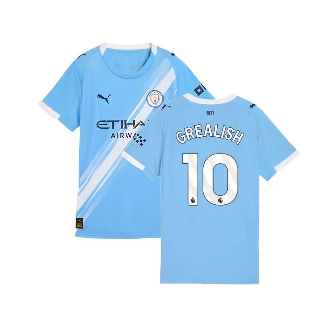 Man City Home Soccer Shirt 2025-20 Grealish 10 L M Women S