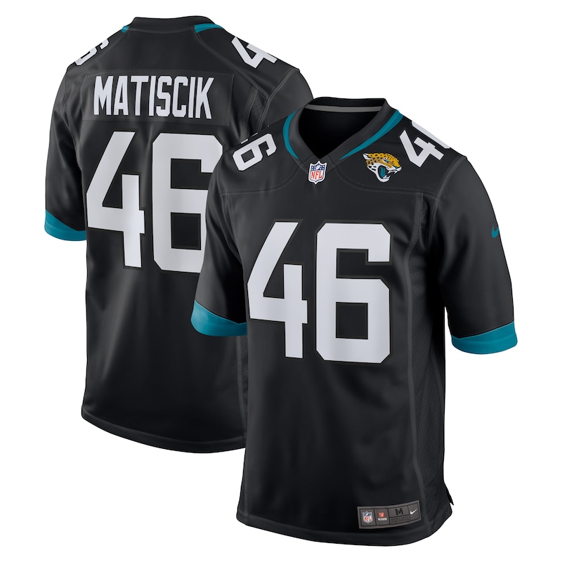 None Ross Matiscik JAX Jaguars Powerful Authentic Jersey Game Day Wear