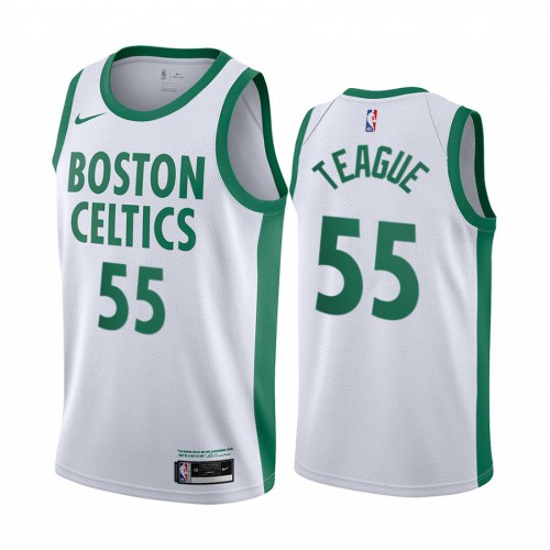 BOS White Nike B. Celtics #55 NBA Jersey Basketball Jersey Game Day Wear
