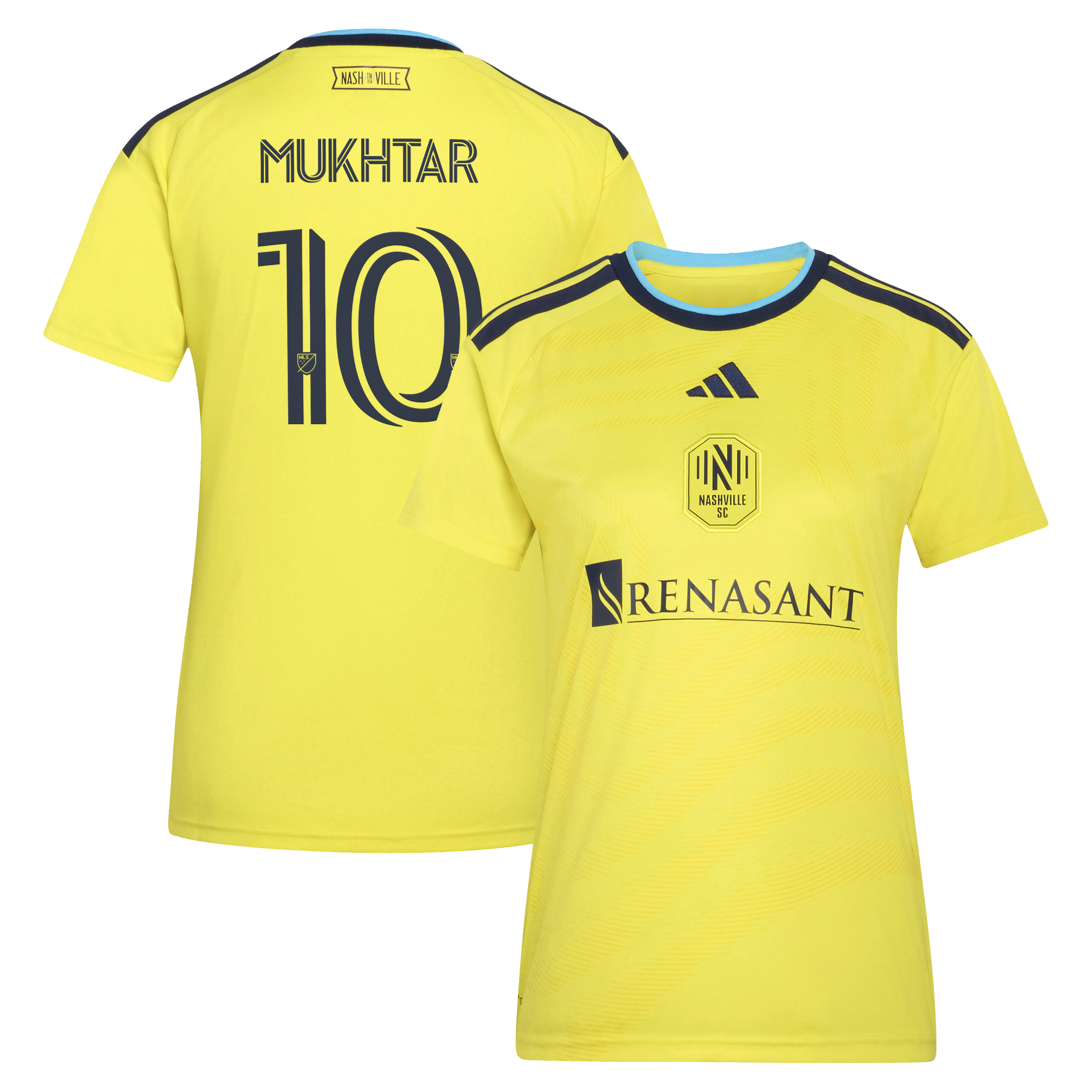 [SJH] Youth Hany Mukhtar Nashville SC Women's 2026 The Reverb Kit Replica Jersey - Yellow