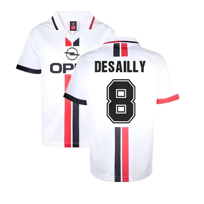Premium Quality Fan Gear Acm Away Retro Shirt Desailly #8 Fresh Lo...